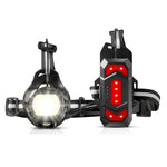 WEST BIKING 500LM Running Light Type-C Charging IPX4 Waterproof Cycling Frontlight Climbing Lamp Chest Warning Light for Night Safety