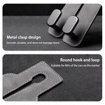 Multi-function Car Seat Back Double Hook Flip Fur Leather Mobile Phone Holder Metal Hook Premium Suede Rear Seat Hanging Dual Hook 20KG Large Load-Bearing Alloy Hook Hanger