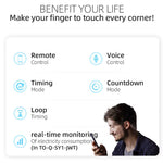 LinkMejor Tuya WiFi Smart Circuit Breaker Switch with Metering 32A-63A 90V-240V Remote Voice Control with App Timer Modes Smart Home Automation