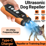 SD01 Dog Repeller Ultrasonic Dog Training Device Stop Anti Barking Handheld Portable 4in1 Beep With LED Flashlight Pets Dog Trainer