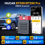 LinkMejor BT200/BT200 Pro Bluetooth OBD2 Scanner Automotive Diagnostic Tool Full System Diagnosis 15 Reset Services Compatible with All Cars