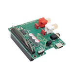Audio Card Expansion Board for Raspberry Pi PCM5122 Audio 3.5 RCA Gold Plated Power Noise Reduction External Power
