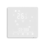 MOES WHT-S02 Tuya Matter Smart WiFi Thermostat Electric/Water/Boiler Heating Glass Panel Temperature Controller Weekly Programmable Voice Control with Alexa Google Home