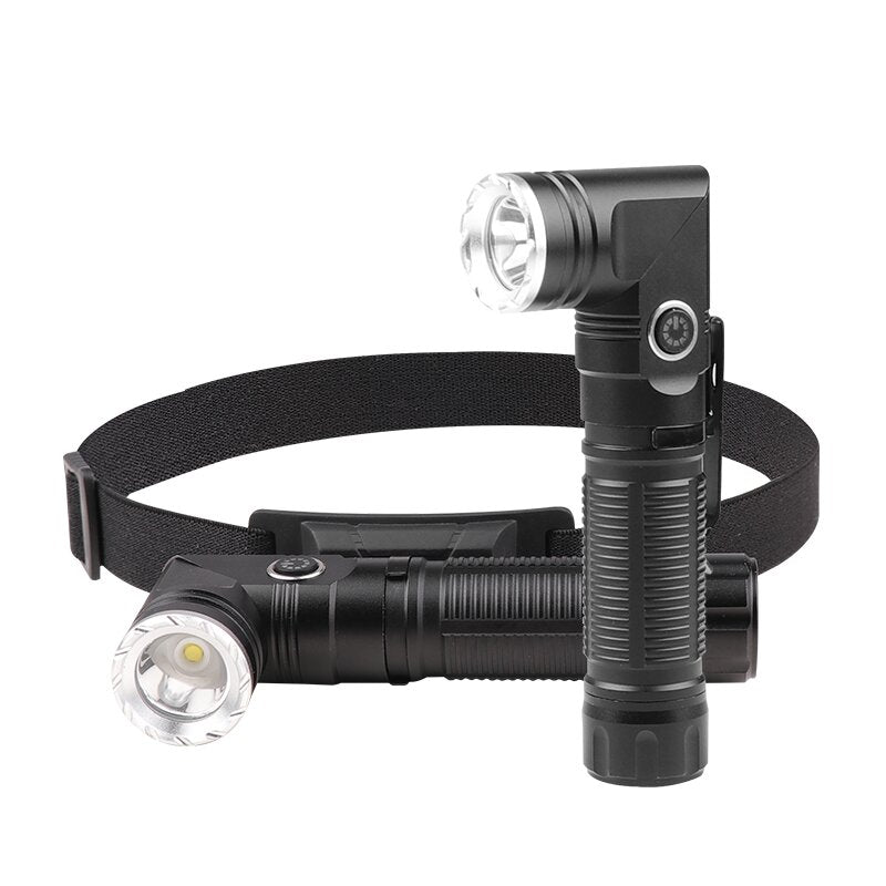 W373 XPG Super Bright LED Headlamp Type-C USB Rechargeable Portable Strong Outdoor Lighting Headlight L-shape Flashlight with Magnet