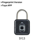 LinkMejor SY12/SY13 Tuya Smart Padlock IP67 Waterproof Bluetooth Fingerprint Password Lock for Luggage Cabinet Backpack Offices