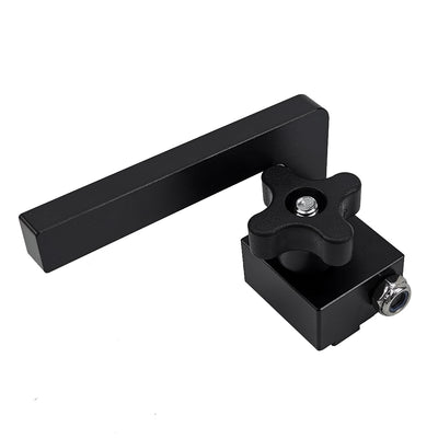 LinkMejor Aluminium Alloy Miter Track Stop Fixed T-Slot Track Woodworking Limiter for 19mm Manual T-track Woodworking Tool