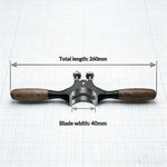 Concave Bottom Spokeshave Woodworking Hand Plane with 40mm Steel Blade and Dual Adjustment Screws Precision Curved Surface Trimming Tool Ductile Cast Iron Body Wood Carving Spokeshave for Chair Legs and Round Dowels