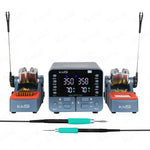LinkMejor SD4 240W Dual Channel Digital Soldering Iron Station Professional Welding Rework Station with Fast Heating Compatible with 210 245 Handles