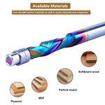 1pc DLC Coating Milling Blade Solid Carbide Bearing Guided Trim Bit 2 Flutes Spiral Flush Trim 8MM Shank Woodworking End Mill