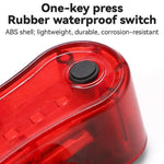 LinkMejor High Brightness Mini Bicycle Taillight 150mAH USB Charging Waterproof 3 Modes Bike Rear Light for Night Riding Safety Warning