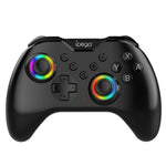 LinkMejor PG-SW123 Wireless bluetooth Game Controller with RGB Lighting Dual Motors Vibration Six Axis Motion Turbo Function Gamepad for Switch NS2 PC Steam