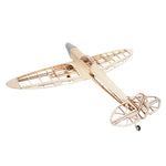LinkMejor Spitfire 1020mm Wingspan Balsa Wood RC Airplane Fighter KIT