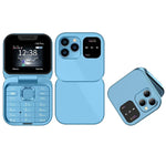 i16 Pro Mini 2G GSM 1.77 Inch Dual SIM Card FM Big Butons Camera Foldable Flip Mobile Phone