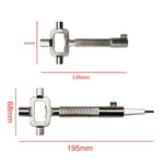 Multifunctional Locksmith Tool Zinc Alloy Lock Cylinder Adjuster Gauge Cam Spindle Turner Ergonomic Handle Compact and Lightweight Hand Tool