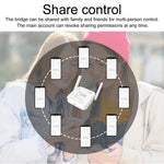 Tuya WiFi-RF Bridge Smart Roller Shutter Door Controller 433MHz Universal Remote Control for Garage Door Gate Curtain Smart Life App Timer Schedule Voice Control with Alexa Google Assistant