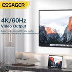 LinkMejor ES-OTG10 PD100W Magnetic USB-C OTG Adapter Fast Charging Type-C Magnet Connector 20Gbps Data Sync 4K@60Hz for Macbook Laptop