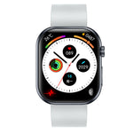 ET587 1.96inch AMOLED Display ECG Function Micro-physical Examination SOS Emergency bluetooth Call Heart Rate Blood Pressure Blood Oxygen Monitor Sleep Body Temperature Measurement Women's Health Multi-sport Modes IP68 Waterproof Smart Watch