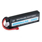 LinkMejor 7.4V 8000mAh 100C 2S Lipo Battery T Plug for RC Car
