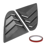 Rear Window Side Vent Shutter Louver Cover Trim For Mitsubishi Lancer EX X EVO 2008-2018