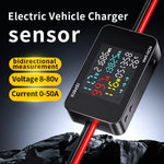 LinkMejor KWS-DC26 Battery Charger Tester Power Meter Voltmeter Ammeter DC 8-80V 50A LCD Screen Overvoltage Overcurrent Warning XT60 XT90 Anderson Connector Solar Electric Vehicle Motorcycle