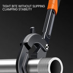 Adjustable Ratchet Wrench High Carbon Steel Multi Functional Self Locking Dual Sided Teeth Design Repair Tool Anti Corrosion Comfortable TPR Handle Large Small Sizes Versatile Wrench