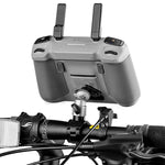 LinkMejor RC / RC 2 Screen Remote Control Riding Bracket Action Camera Holder Bike Handle Clamp Bicycle Mount for DJI MINI 4 PRO / Mini 3 PRO Controller
