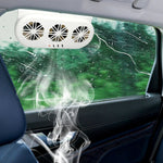 Solar Car Ventilation Fan Cool Circulate Air Reduce Heat Car Window Vent Fan Quiet Solar Exhaust Fan Air Circulation Fan Solar Charging Cooling Fan