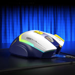 LinkMejor SC101 Mech Mouse Wireless bluetooth 800-4000DPI RGB Light 500mAh Battery Ergonomics Design Dual Mode Esports Gaming Mouse
