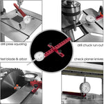 Table Saw Dial Indicator Gauge Tool with 22 Dial Indicator Tips Alignment System A-Line It Basic Kit Saw Table Aligning and Calibrating Machinery
