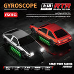 HB Toys RTR RP1801-1809 1/18 2.4G 4WD Drift RC Car ESP Gyro Full Proportional Racing LED Light Remote Control High-Speed Motor On-Road Racing Vehicle Model Boys Gifts Toys