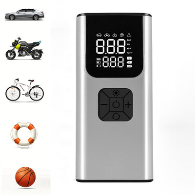 LinkMejor 150PSI Portable Wireless Air Pump with LED Lighting Tire Pressure Gauge Type-C Charging Smart Cordless Tire Inflator for Cars Bikes Motorcycles Balls