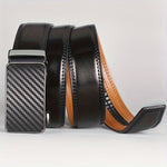 110-130cm Men's Automatic Buckle Leather Belt Easy to Wear for Casual Business Style High Quality Fashion Girdle Belts Sturdy Construction