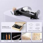 [EU/US Direct]LONGER Roller Kit 360° Rotary Engraving Accessory Height Adjustable Wide Compatibility for Cylindrical Objects and Extended Plate Engravings Laser Engraving Machines High Precision Tools