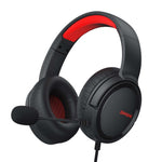 LinkMejor BG02 Gaming Headset Wired Headphones with Microphone Titanium 50mm Drivers 3.5mm Wired Connection Headphones