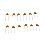 480pcs Monolithic Ceramic Capacitor Assortment Kit 10pF-10uF 50V Fixed Capacitors High Temperature ±10% Tolerance Ideal for Electronics Projects and Repairs