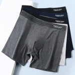 4pcs Cotton Long Style Men's Underwear Anti-wear Legs Comfortable Sports Boxer Briefs Set Anti-roll Hem Mid-waist Boxer Shorts Underwear Set