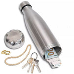 IPRee 750ml Water Bottle with Compartment Portable Water Bottle Pill Organizer Can Safe Hiding Spot for Money Bonus Key Ring Box