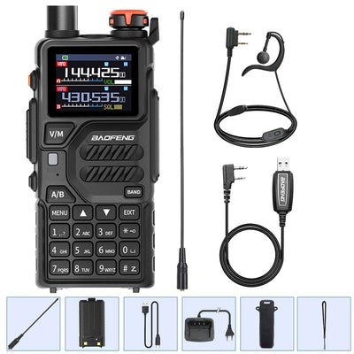 Baofeng UV-K5 Pro 10W GPS Walkie Talkie Wireless Copy Frequency Type-C DTMF Long Range Air Band Ham Two Way Radio for Camping