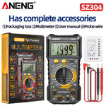 LinkMejor SZ304 Digital Multimeter, ABS Body, Accurate Measurement of Voltage Current Resistance Capacitance Frequency with Diode Data Retention & Automatic Shutdown Essential Tool for Electrical Testing and Troubleshooting