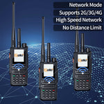 LinkMejor GP-889 Dual Mode Walkie Talkie Zello 4G Radio UHF 400-470MHz WiFi Bluetooth Type-C Long Range Dual PTT Buttons Ham Two Way Radio