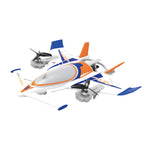 LinkMejor 570 2.4GHz 6CH 315mm Wingspan VTOL One Click Crane Mode Night Flying 6-Axis Gyro Brushless EPP RC Airplane RTF Compatible Futaba & DSM Receiver