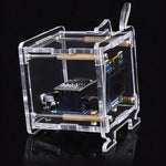 DC5V ESP8266 DIY Electronic Kit Mini Clock Kits OLED Display with Shell DIY Soldering Project
