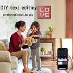 LinkMejor Pixel Display Screen Bluetooth Pixel Light Table With Pixel Photo Frame Diy Mosaics Pixel Style Wall-Mounted Pixel Screen Smart LinkMejor Pixel Display
