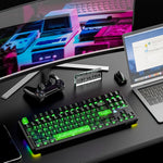 LinkMejor X87ULTRA Mechanical Keyboard Dual 8K Wireless Tri-Mode Hot-swappable RGB Lights 10000mAh Massive Battery Low Game Delay E-sports Gaming Keyboards