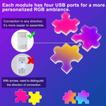 [EU Direct] Elfeland 9Pack RGBIC Puzzle Quantum Light Panels DIY Splicing Wall Lights with Music Sync APP & Remote Control Gaming Atmosphere Lamp