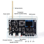 DIY Smart Intercom Radio Kit Adjustable Frequency 409.85MHz 87-108MHz OLED Display FM Walkie-Talkie Communication and Radio Listening