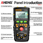 LinkMejor M109 Digital Multimeter 4000 count AC/DC Voice Broadcast Electrical Instruments Tester Auto Multimetro Profesional Meter