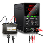 Upgraded KUAIQU SPS-S Programmable Power Supply OCP OVP Adjustable Power Supply 0-120V 0-10A 150W 300W 360W USB-C USB-A fast Charging Compact Multi Display Protection Lab DIY
