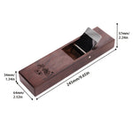 Ebony Hand Plane Woodworking Tool High Speed Steel Flat Blades Manual Block Planer Ergonomic Handle Portable Chamfering Edge Trimming Surface Finishing DIY Professional Tool