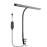 LinkMejor Desk Lamp with Clamp 25 Lighting Modes Eye-Caring USB Powered Flexible Gooseneck Adjustable Color and Brightness Timer Function Energy Efficient for Office Home Reading Study
